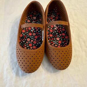 Carter's Brown Perforated Ballet Flats